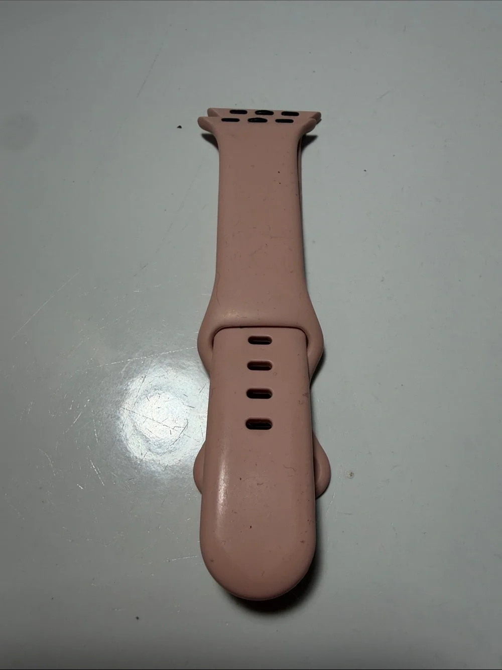 Silicone Replacement iWatch Bands in Pink, Purple, Tan & White
